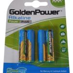 GP-AAA-4PK - Golden Power 4x1.5V AAA Alkaline Battery