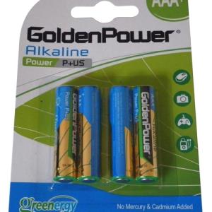 GP-AAA-4PK - Golden Power 4x1.5V AAA Alkaline Battery