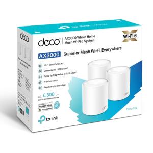 DECO X50 (3-PACK) - Whole Mesh Wifi 6 System AX3000 3-Pack